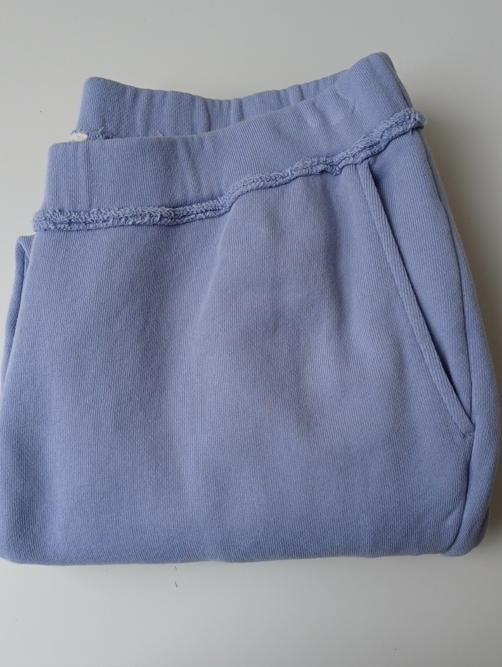 Eileen Fisher Organic Cotton Crop Sweatpants Blue Women's Medium - Picture 7 of 7